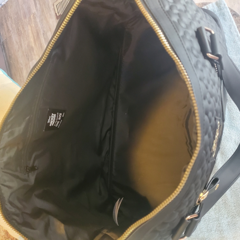 Disney Mickey Mouse Quilted Black Duffel Bag - Picture 3 of 3